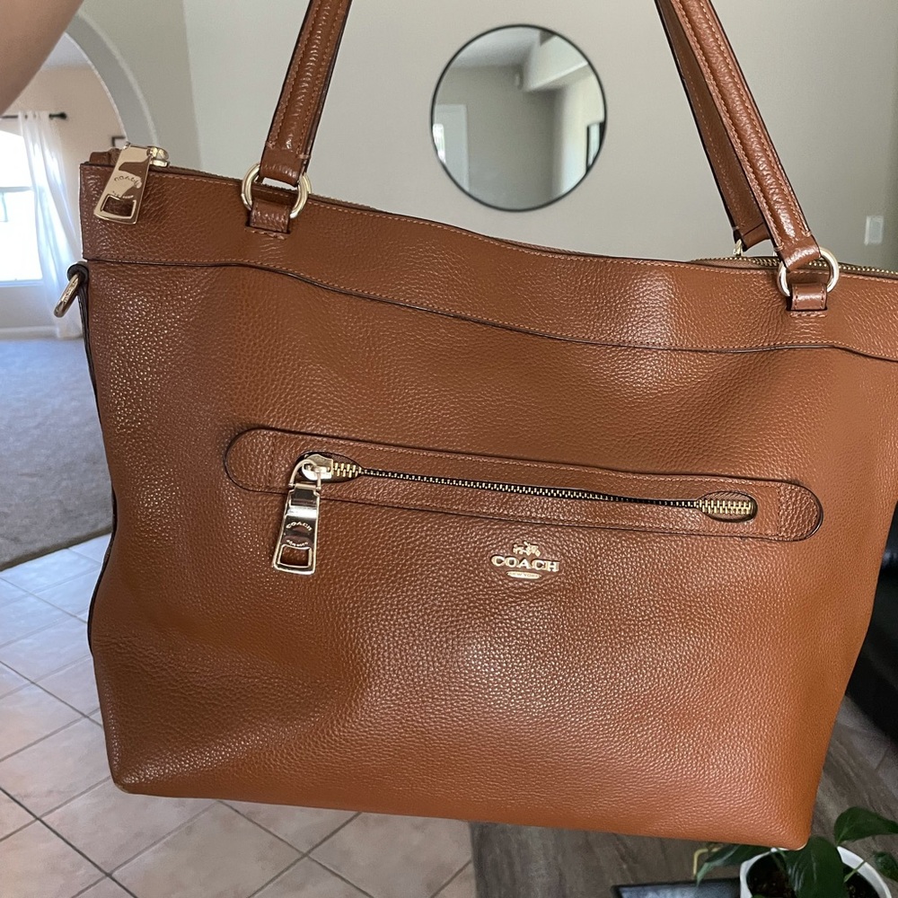 Coach Leather Tote Bag